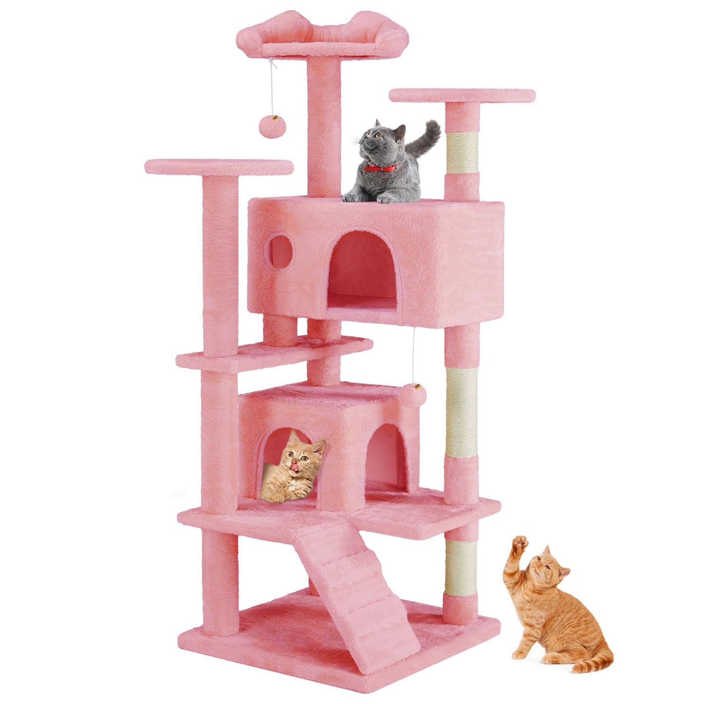 Sweetcrispy Cat Tree Tower – Multi-Level with Sisal Scratching Post