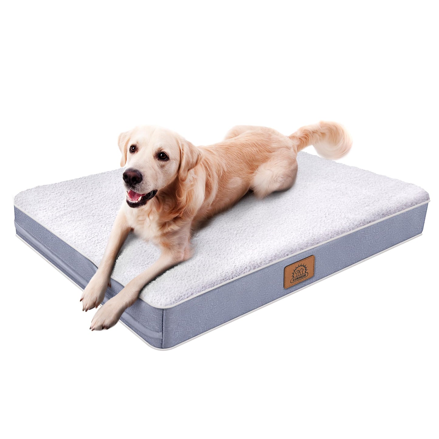 Orthopedic Dog Bed with Egg Crate Foam & Waterproof Cover