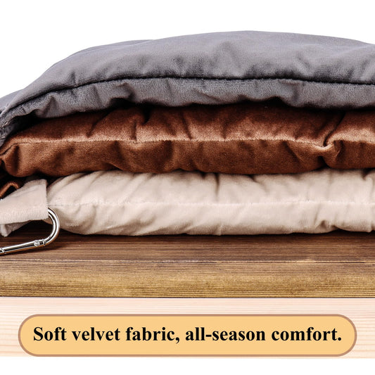 Double Layer Hanging Cat Cage Hammock Bed with Adjustable Straps