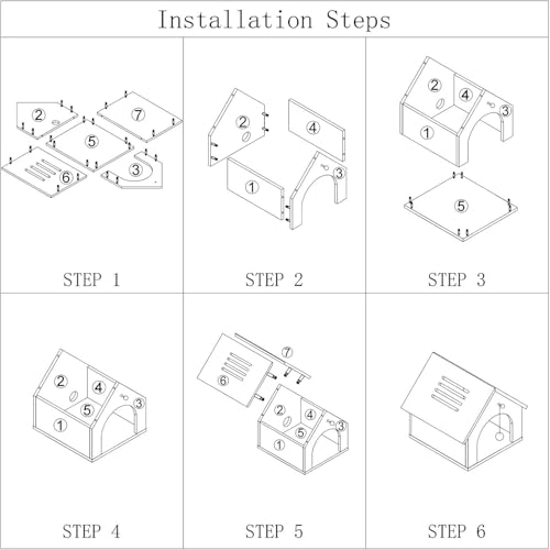 Modern Wooden Cat House with Plush Cushion & Hanging Toy Hideaway