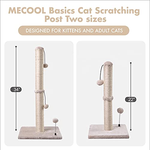 Sisal Cat Scratching Post with Hanging Ball for Indoor Cats