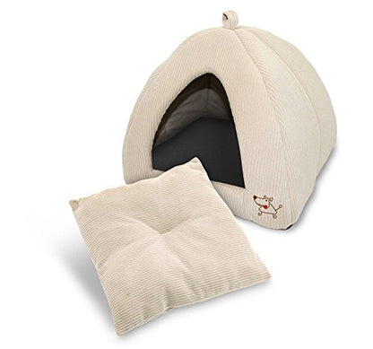 Domed Cat Cave Bed with Removable Cushion for Indoor Cats