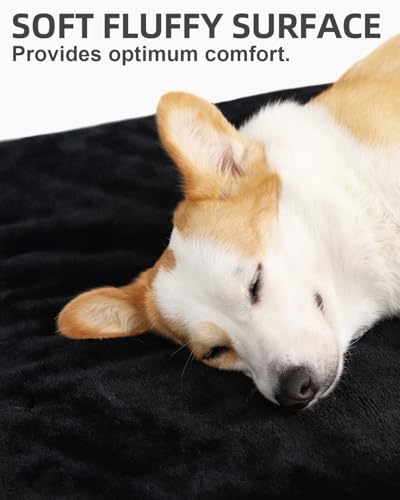 Orthopedic Dog Crate Bed with Egg Crate Foam & Washable Cover