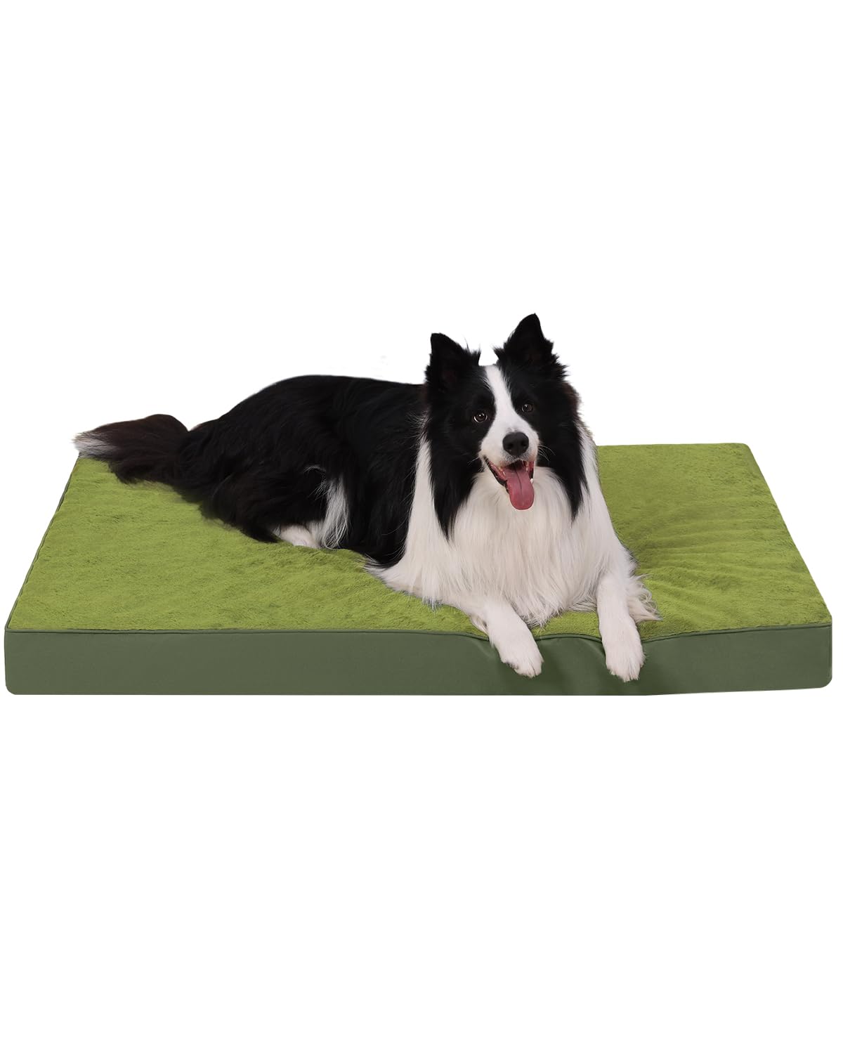 Orthopedic Dog Crate Bed with Egg Crate Foam & Washable Cover
