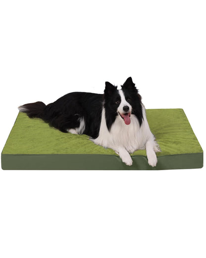 Orthopedic Dog Crate Bed with Egg Crate Foam & Washable Cover
