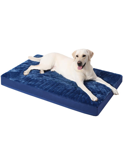 Orthopedic Dog Crate Bed with Egg Crate Foam & Washable Cover