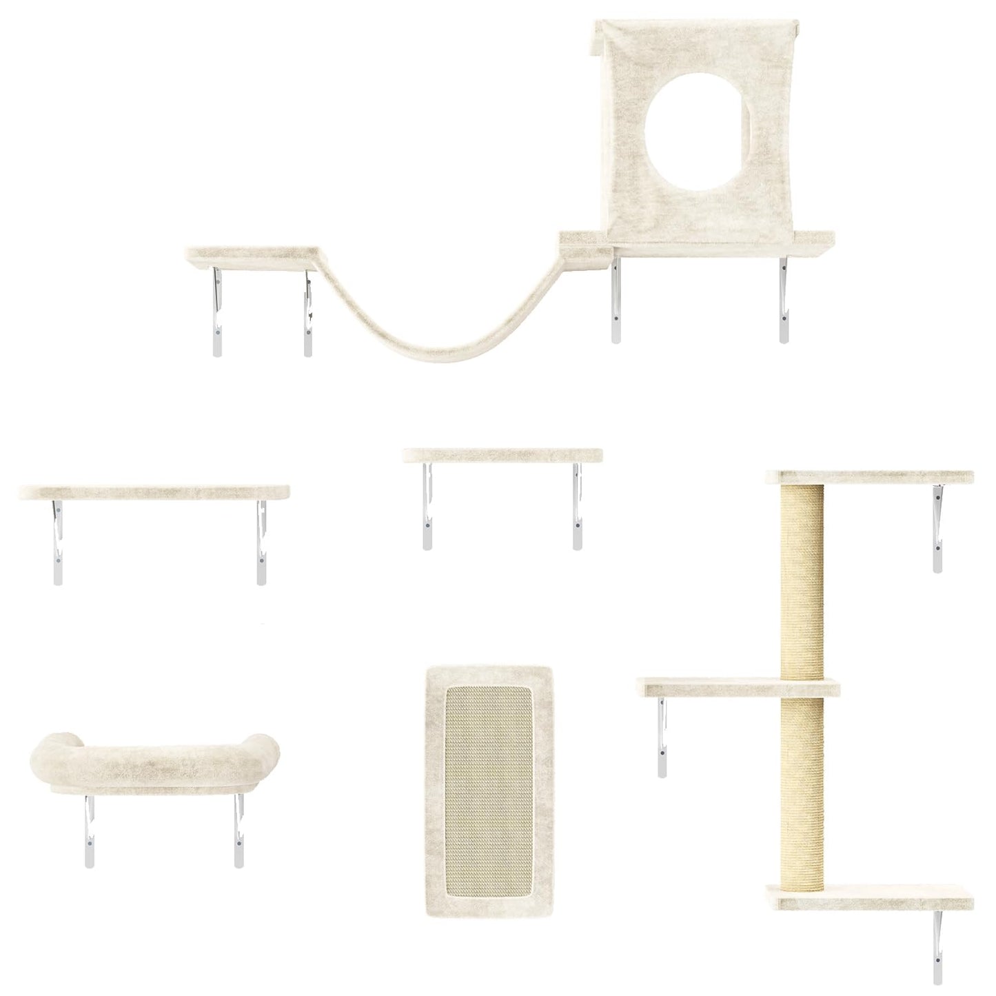 NUNU LAB Cat Wall Shelves Set