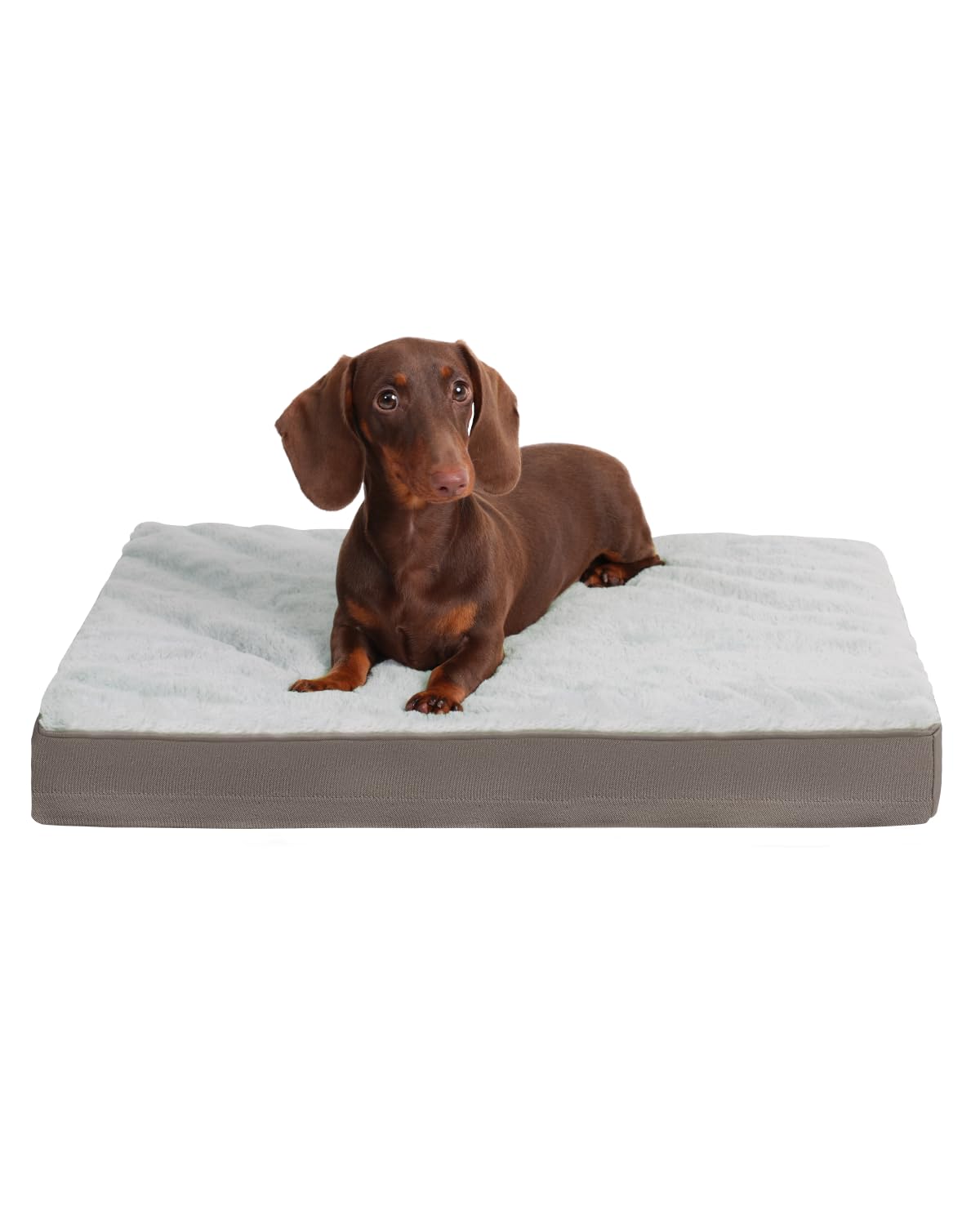 Orthopedic Dog Crate Bed with Egg Crate Foam & Washable Cover