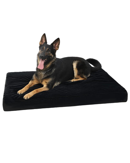 Orthopedic Dog Crate Bed with Egg Crate Foam & Washable Cover