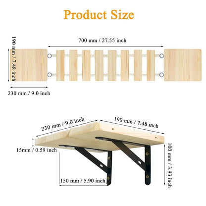 Handcrafted Wooden Cat Climber Tree with Wall Mount Perch, Bridge & Ladder