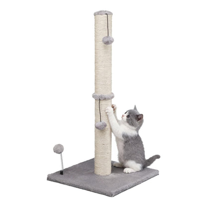 Sisal Cat Scratching Post with Hanging Ball for Indoor Cats