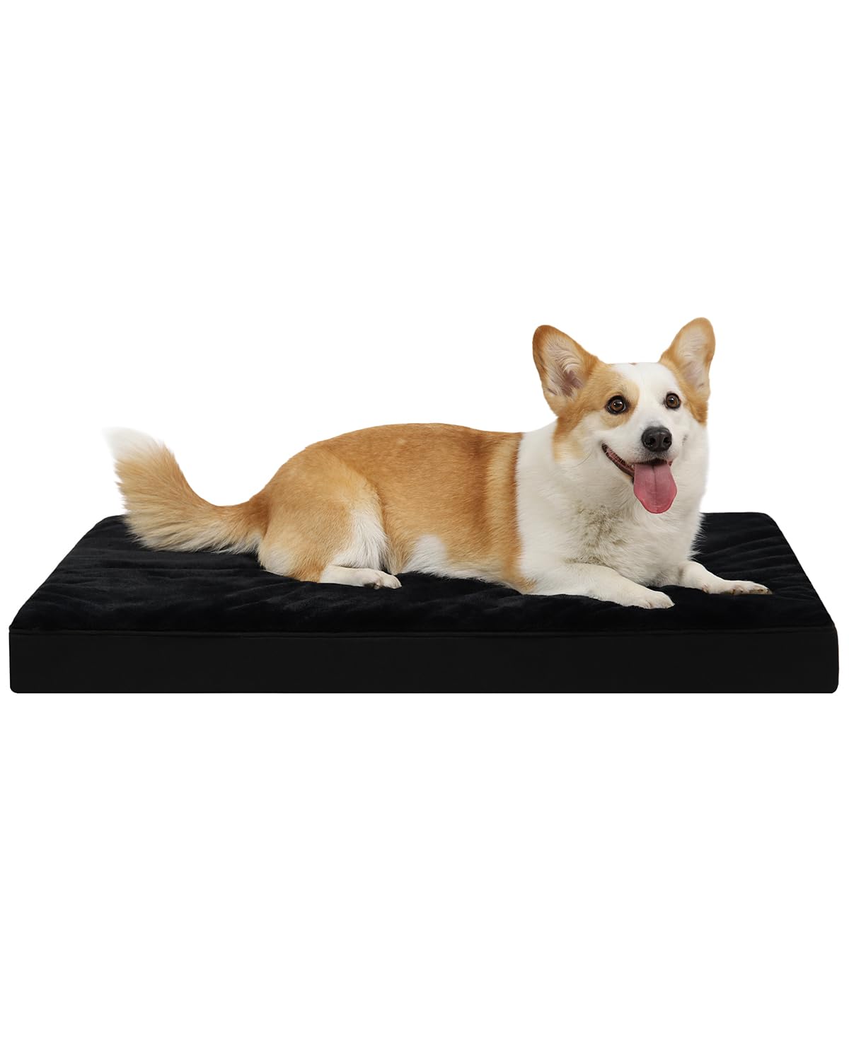 Orthopedic Dog Crate Bed with Egg Crate Foam & Washable Cover
