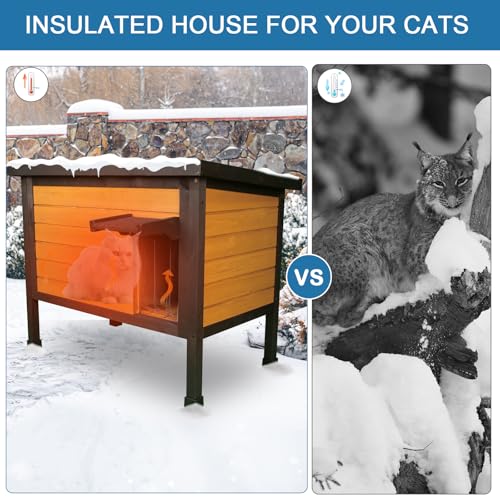 Insulated Cat House for Outdoor Cats