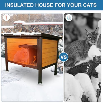 Insulated Cat House for Outdoor Cats