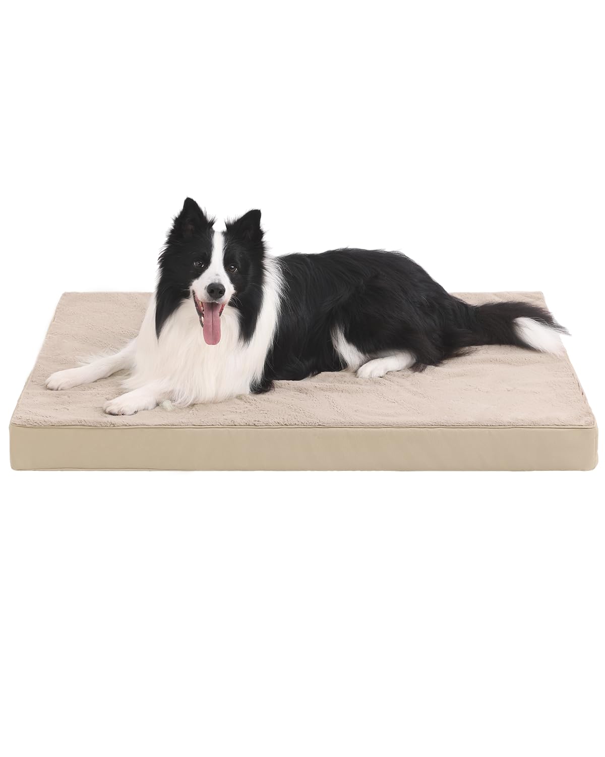 Orthopedic Dog Crate Bed with Egg Crate Foam & Washable Cover