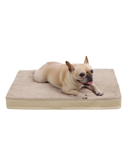 Orthopedic Dog Crate Bed with Egg Crate Foam & Washable Cover