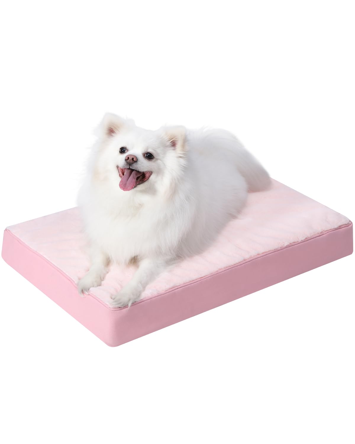 Orthopedic Dog Crate Bed with Egg Crate Foam & Washable Cover