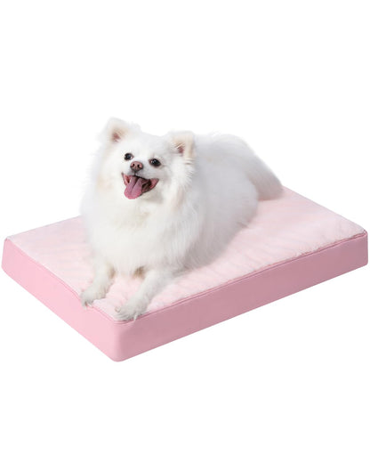 Orthopedic Dog Crate Bed with Egg Crate Foam & Washable Cover