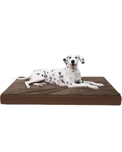 Orthopedic Dog Crate Bed with Egg Crate Foam & Washable Cover