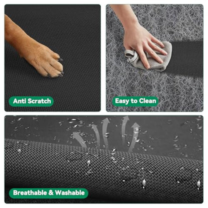 Elevated Dog Cot Bed with Breathable Mesh & Tool-Free Frame