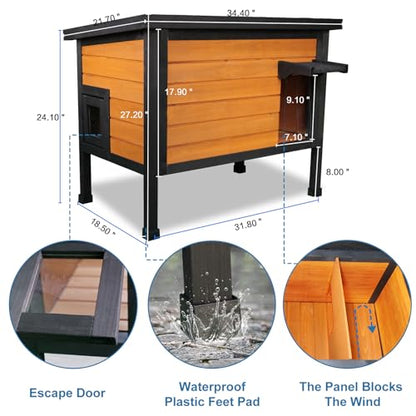 Insulated Cat House for Outdoor Cats