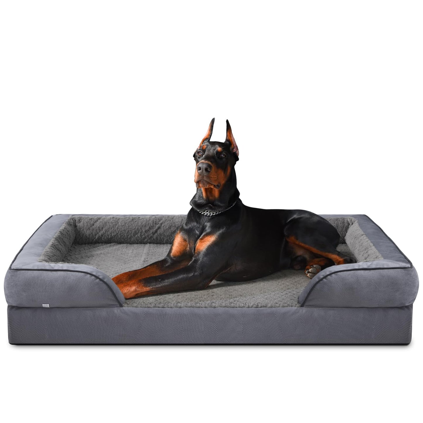 XL Orthopedic Dog Sofa Bed with Egg Crate Foam & Waterproof Lining