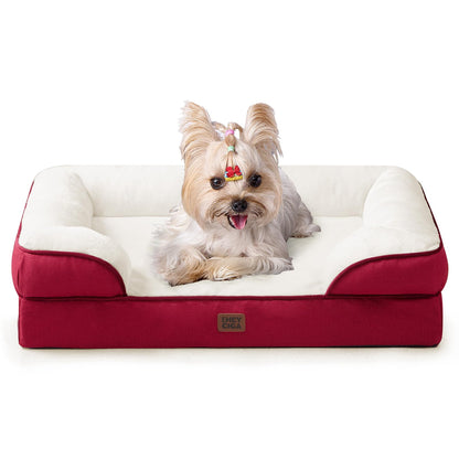 Orthopedic Dog Sofa Bed with Memory Foam & Waterproof Cover