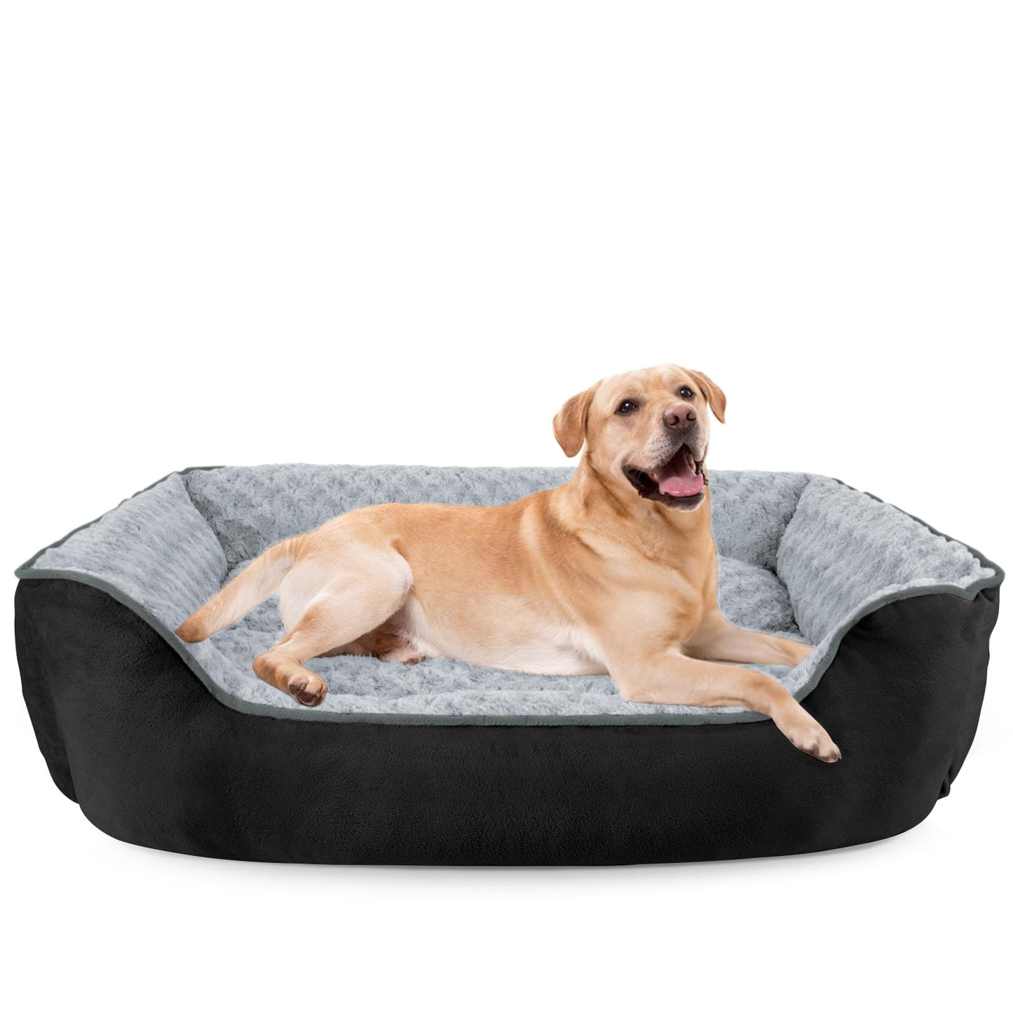 Orthopedic Dog Sofa Bed with Washable Cover & Anti-Slip Bottom