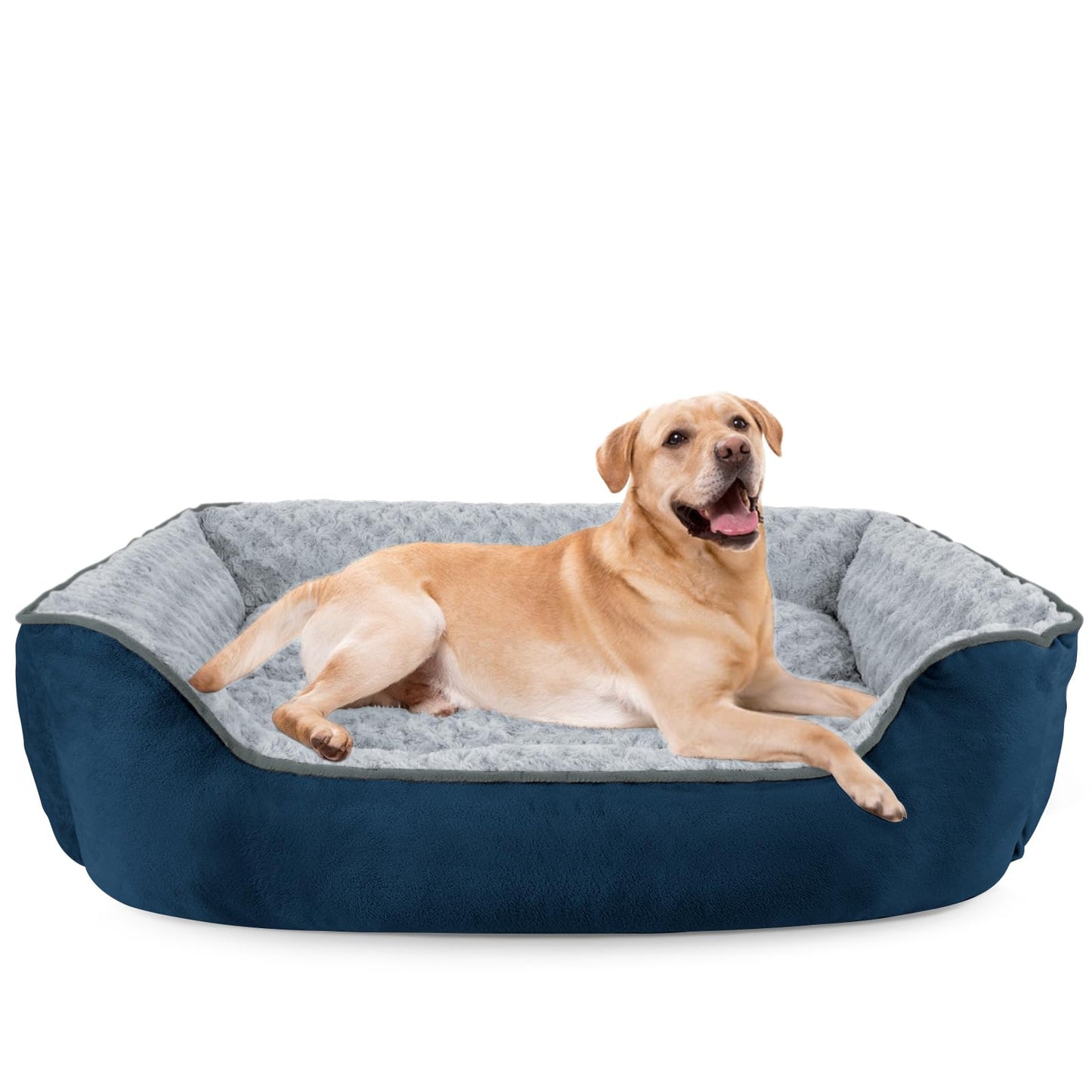 Orthopedic Dog Sofa Bed with Washable Cover & Anti-Slip Bottom