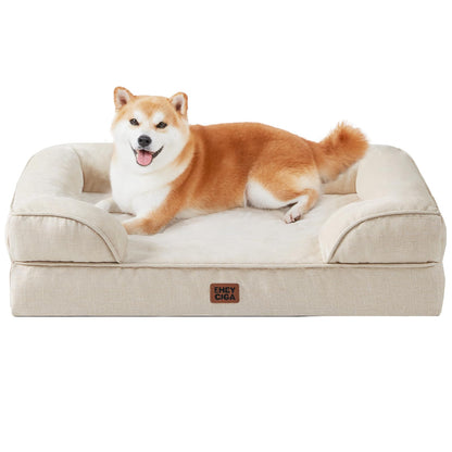 Orthopedic Dog Sofa Bed with Memory Foam & Waterproof Cover