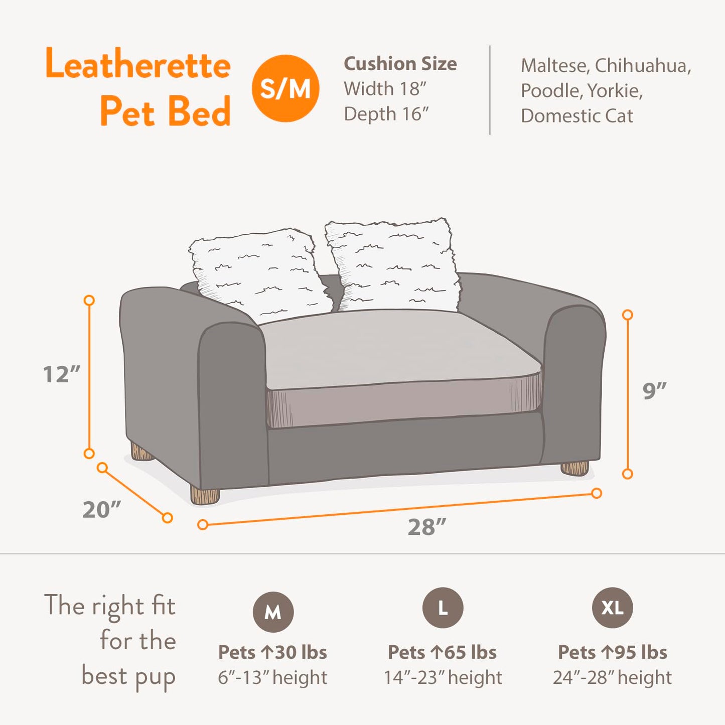Leatherette Pet Bed V2