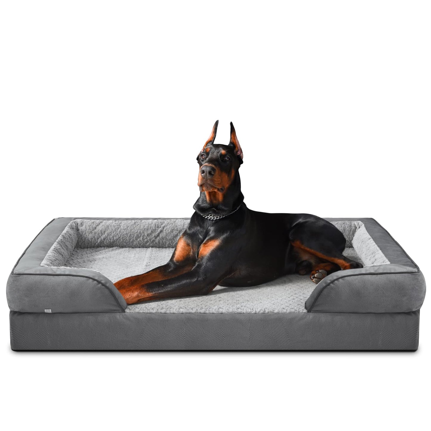 XL Orthopedic Dog Sofa Bed with Egg Crate Foam & Waterproof Lining
