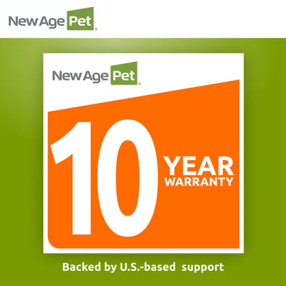 ECOFLEX Rustic Lodge Dog House with Weatherproof Outdoor Design