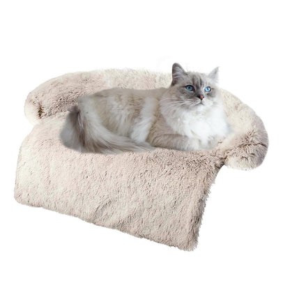Calming Plush Dog & Cat Bed Mat with Waterproof Washable Cover