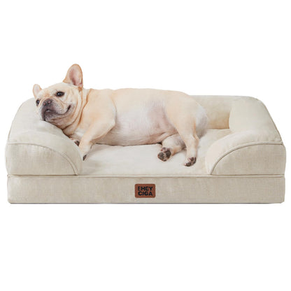 Orthopedic Dog Sofa Bed with Memory Foam & Waterproof Cover