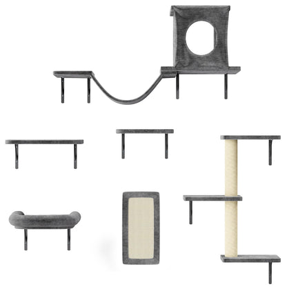 NUNU LAB Cat Wall Shelves Set