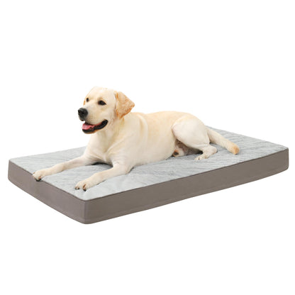Orthopedic Dog Crate Bed with Egg Crate Foam & Washable Cover