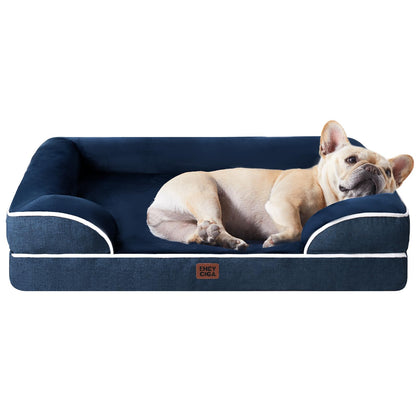 Orthopedic Dog Sofa Bed with Memory Foam & Waterproof Cover