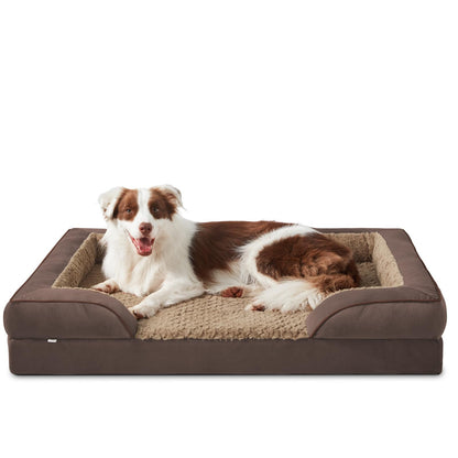 XL Orthopedic Dog Sofa Bed with Egg Crate Foam & Waterproof Lining