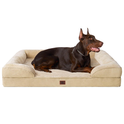 Orthopedic Dog Sofa Bed with Memory Foam & Waterproof Cover