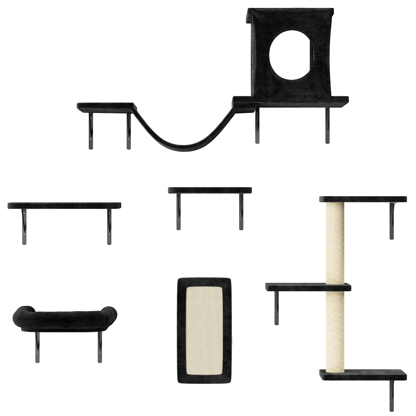 NUNU LAB Cat Wall Shelves Set