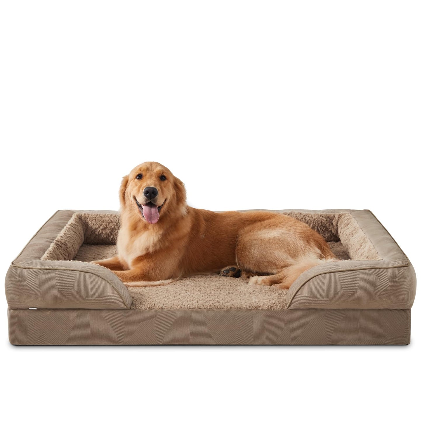 XL Orthopedic Dog Sofa Bed with Egg Crate Foam & Waterproof Lining