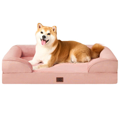 Orthopedic Dog Sofa Bed with Memory Foam & Waterproof Cover