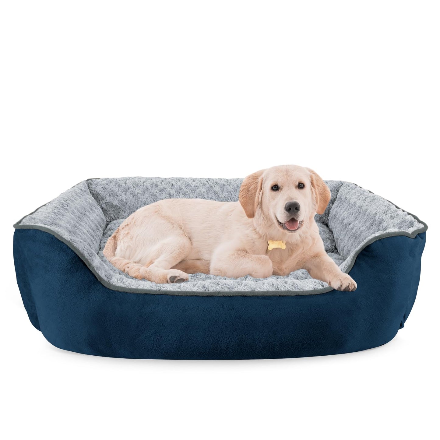 Orthopedic Dog Sofa Bed with Washable Cover & Anti-Slip Bottom