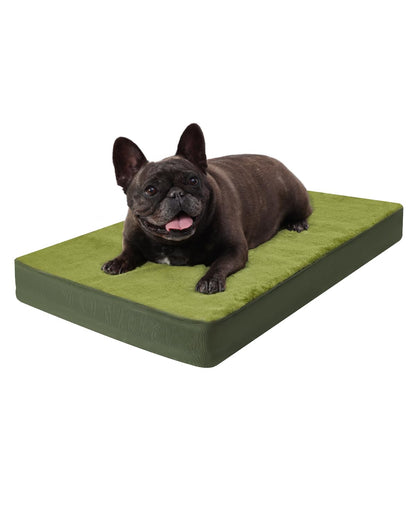 Orthopedic Dog Crate Bed with Egg Crate Foam & Washable Cover