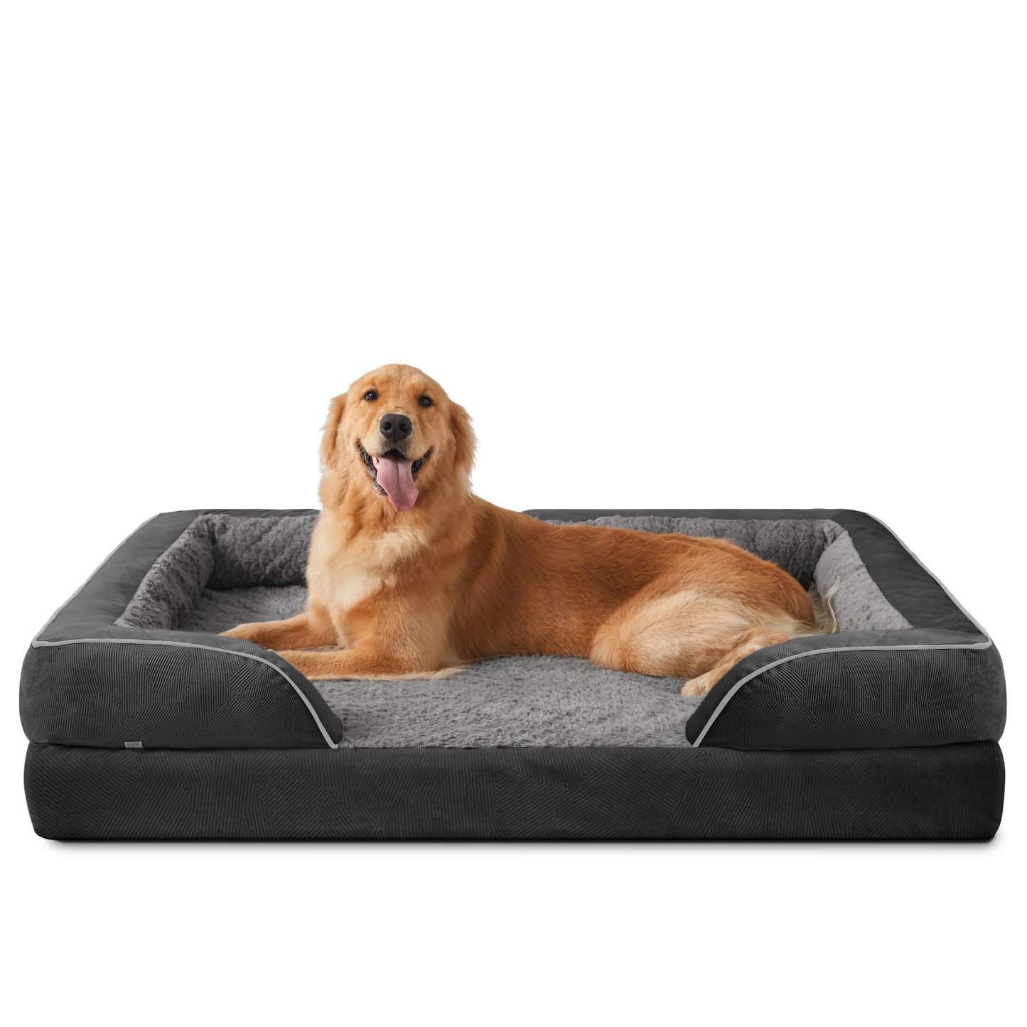 XL Orthopedic Dog Sofa Bed with Egg Crate Foam & Waterproof Lining