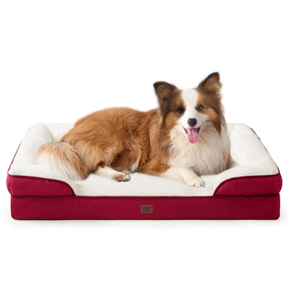 Orthopedic Dog Sofa Bed with Memory Foam & Waterproof Cover