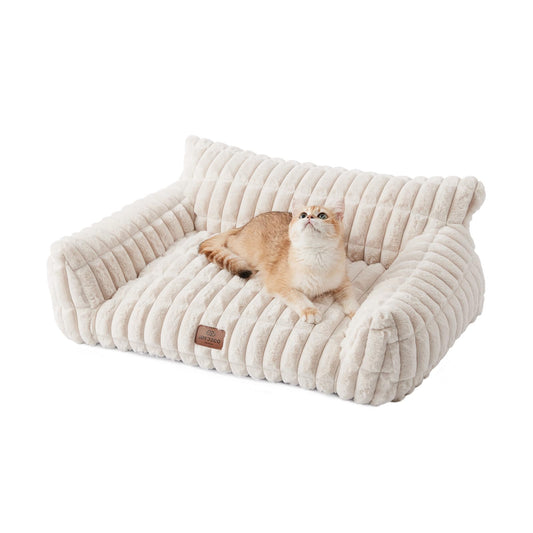 ComfyFleece Dog Sofa Bed with Washable Cover for Medium Dogs