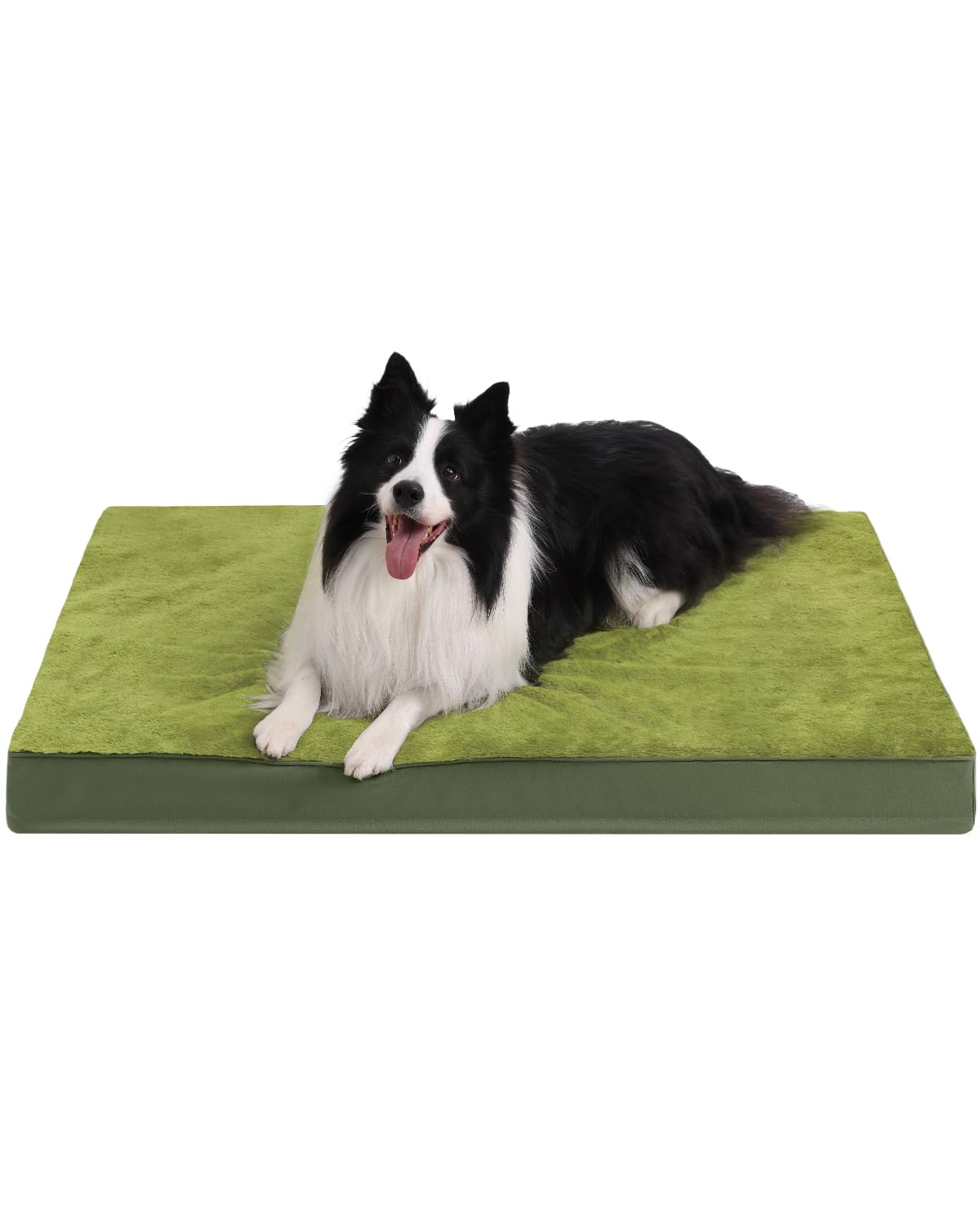 Orthopedic Dog Crate Bed with Egg Crate Foam & Washable Cover