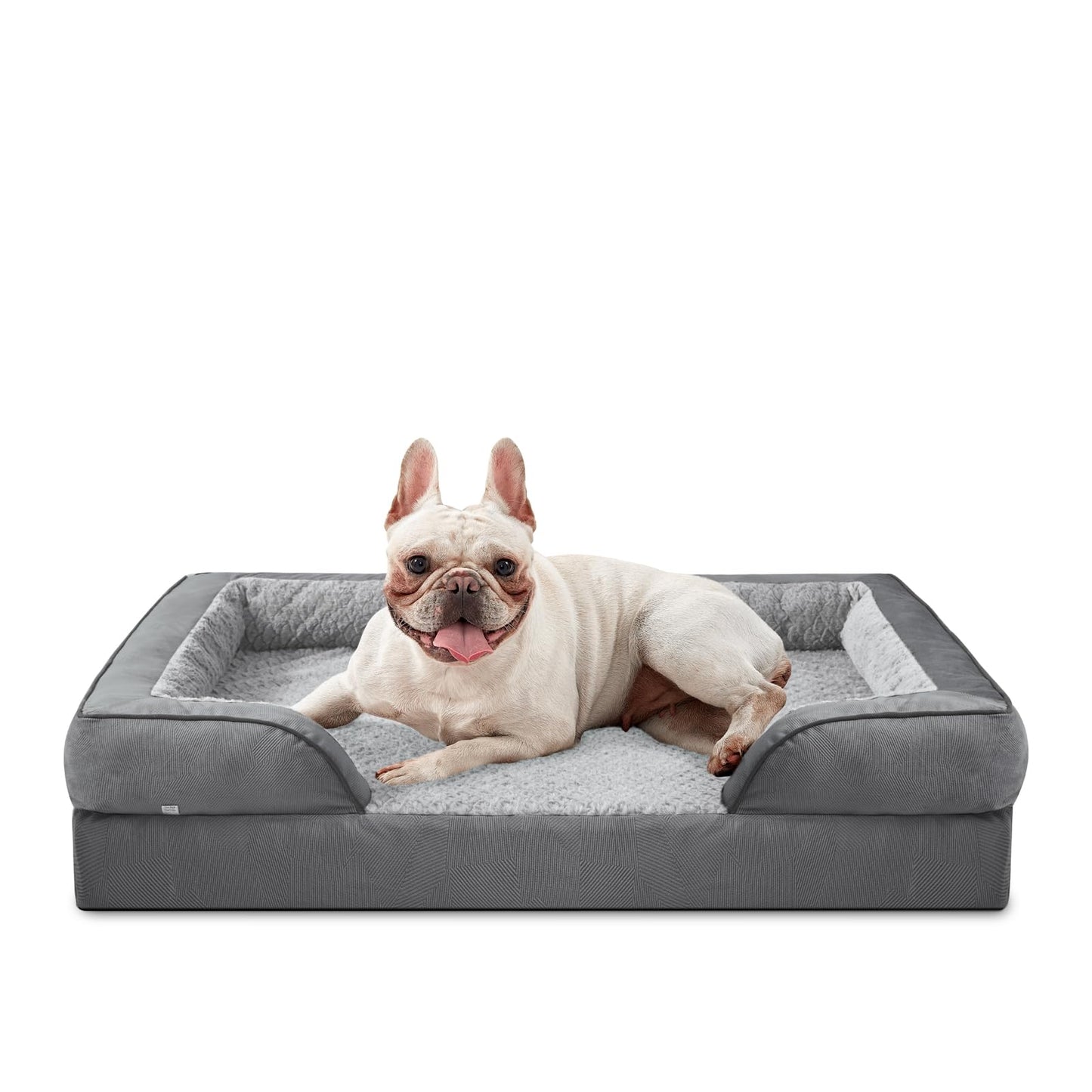 XL Orthopedic Dog Sofa Bed with Egg Crate Foam & Waterproof Lining